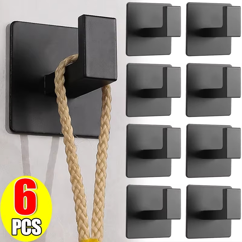 Kitchen Appliances Shelves - 1/6 sztuk mocne samoprzylepne haczyki ścienne