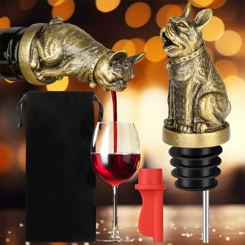 Kitchen Appliances Packages - Śliczny Buldog Francuski Wino Pouer Korek