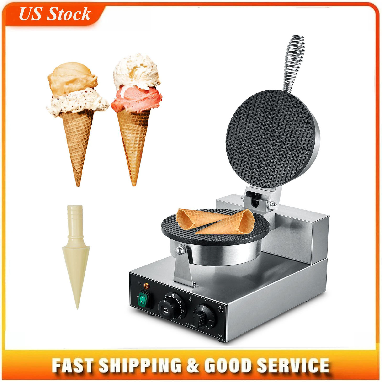 Ice Cream Maker Electric - Elektryczna maszyna do robienia rożków do