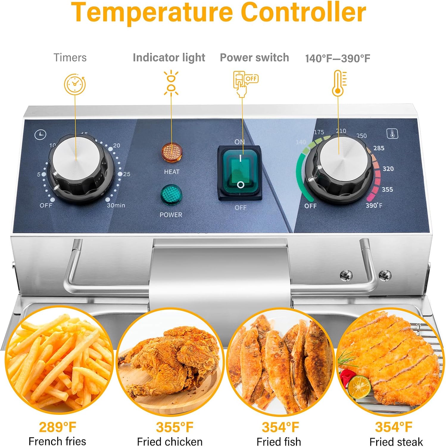 Frytkownica elektryczna - 13L  – Deep Fryer Stainless recenzja i cena