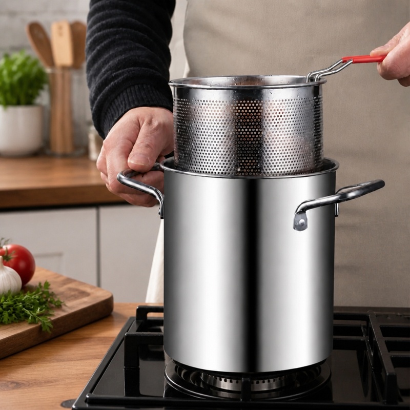 Frytkownica ze stali nierdzewn – Deep Fryer Stainless recenzja i cena
