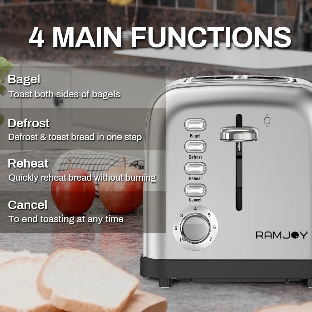 Toster z bardzo szerokimi otwo – Toaster 4 Slice recenzja i cena