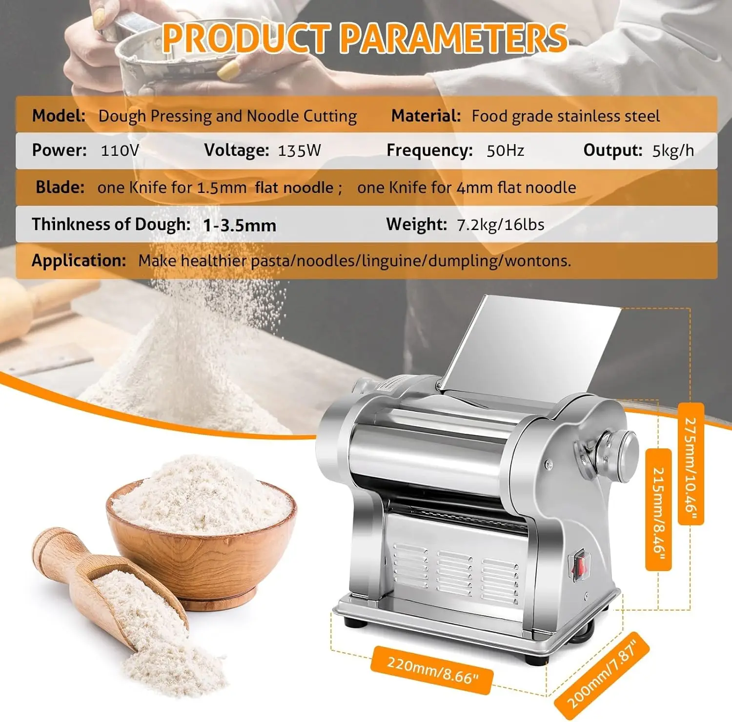 Elektryczna maszynka do makaro – Pasta Machine Electric recenzja i cena