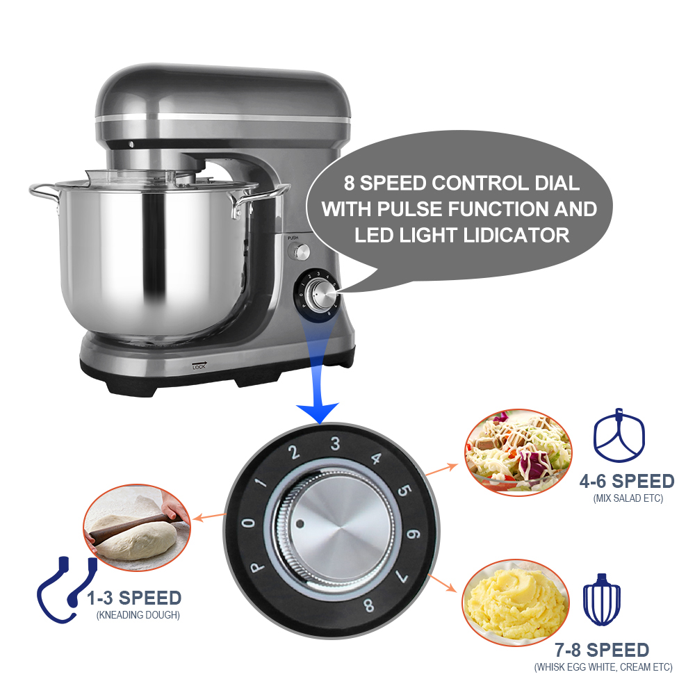 Mikser elektryczny 11L 2000W,  – Kitchen Appliances For Home recenzja i cena