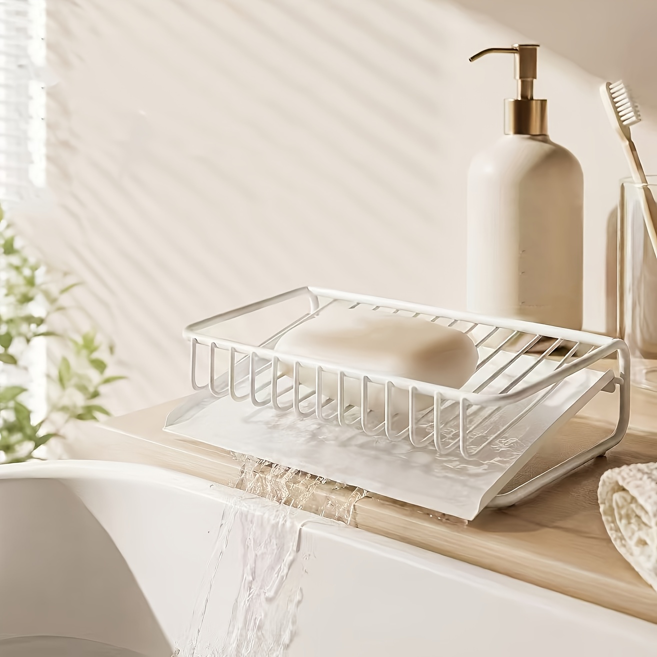 1 szt. Plastikowa mydelniczka  – Kitchen Appliances Shelves recenzja i cena
