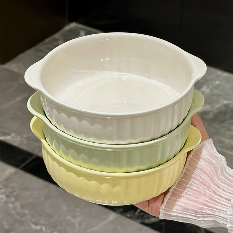 Ceramiczna miska z dwoma uchwy – Kitchen Appliances For Home recenzja i cena